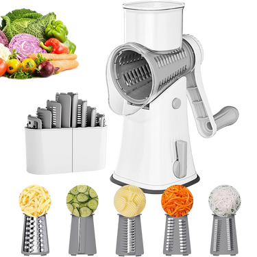 5 in 1 Rotary Cheese Grater Shredder